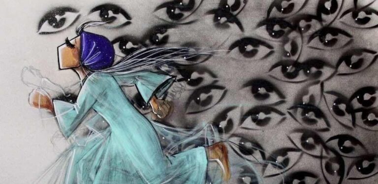 Shamsia Hassani: La afgana que muestra escenas desgarradoras en su arte
