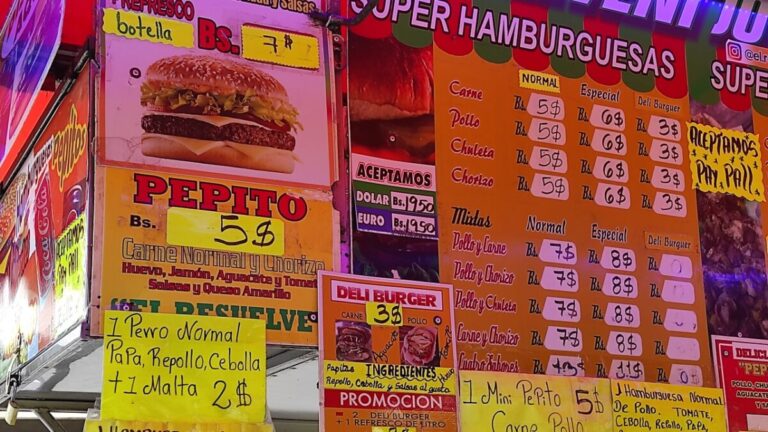 La comida rápida en Caracas sobrevive sólo en semana flexible