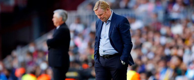 El auto de Ronald Koeman fue atacado por aficionados del Barça tras la derrota en el clásico