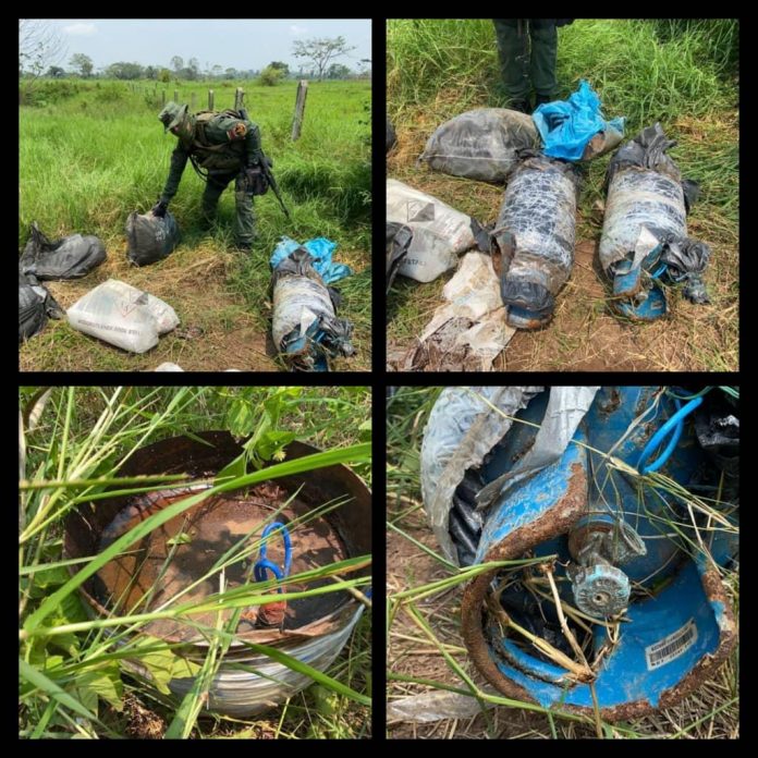 FAN desactiva en Apure una carga explosiva presuntamente puesta por irregulares colombianos