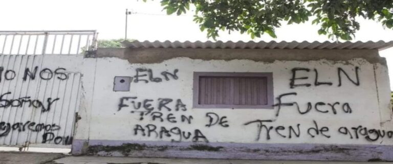 ELN grafiteó viviendas en Villa del Rosario en rechazo al Tren de Aragua en Villa del Rosario, Colombia