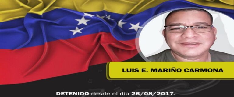 Claman libertad para Luis Medina Carmona, un civil preso político por la Operación David